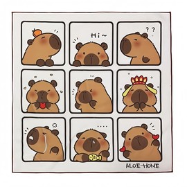 The Magic Wrap, The Magic Self-adhesive Wrap for packing,Magic cloth bag, Make up cloth, Easy-adjust Traveling bag, Easy-stored organizer for electronics and make-ups. Holiday Season Gift,Christmas Gift. - Color: Capybara