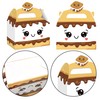 S'mores Treat Boxes 12pcs Cute Campfire Themed Party Favor Boxes