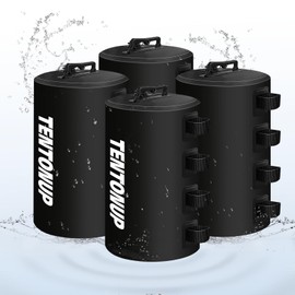 TENTONUP Canopy Water Weights Bag, 220 LBS Canopy Weights Set of 4, 4 Packs Heavy Duty Tent Water Weights Bag for Pop Up Canopy,Canopies,Tent,Gazebo, Black