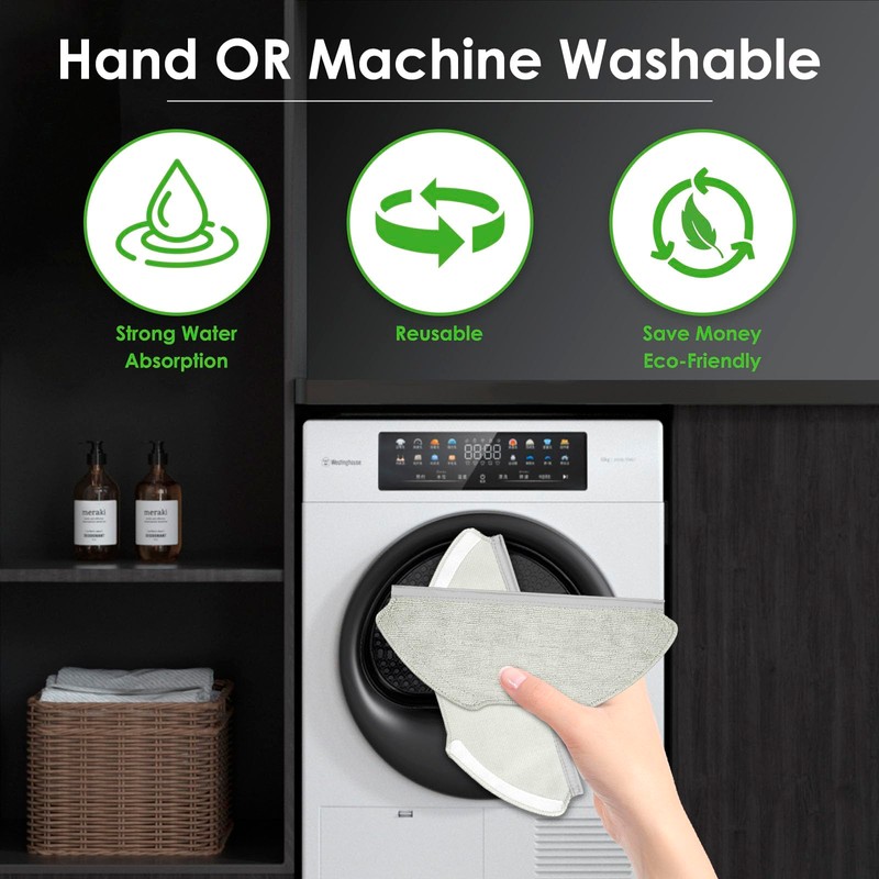 (4 Pack) T20+ Replacement Mop Pads Compatible with Airrobo T20+