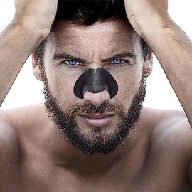 30 Tiras para puntos negros de carbon activado peel off para la nariz | Quita puntos negros, espinillas, acne, exceso de grasa e impurezas | mascarill