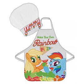 Palleon My Little Pony Kids Cooking Apron and Hat Set, multicoloured