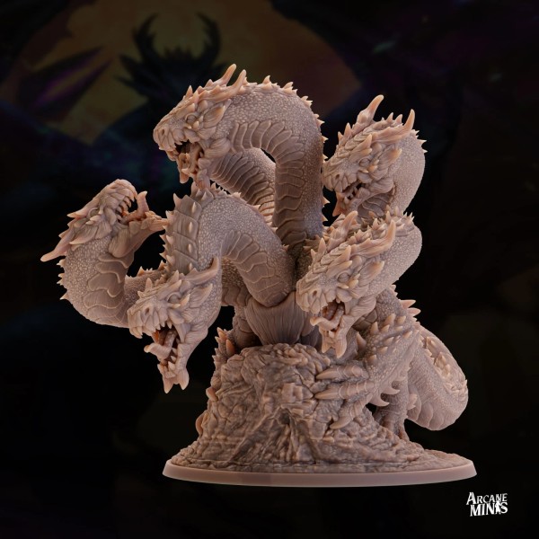 Arcane Minis Hexblood Hydra Pose 1 | D&D Miniature |