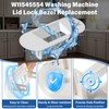 W11545554 W11559688 Washer Lid Lock Bezel Replacement Compatible with Whirlpool