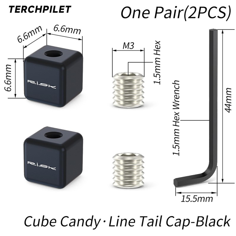 Bike Cable End Caps - Alloy Cable Crimps for Brake