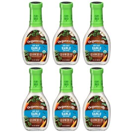 Organicville Non Dairy Ranch Salad Dressing, Gluten Free, 8 Fluid Ounces (Pack Of 6)