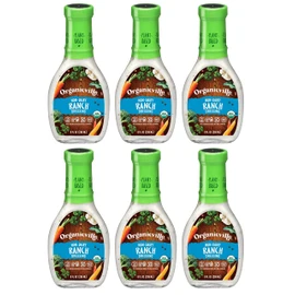 Organicville Non Dairy Ranch Salad Dressing, Gluten Free, 8 Fluid Ounces (Pack Of 6)