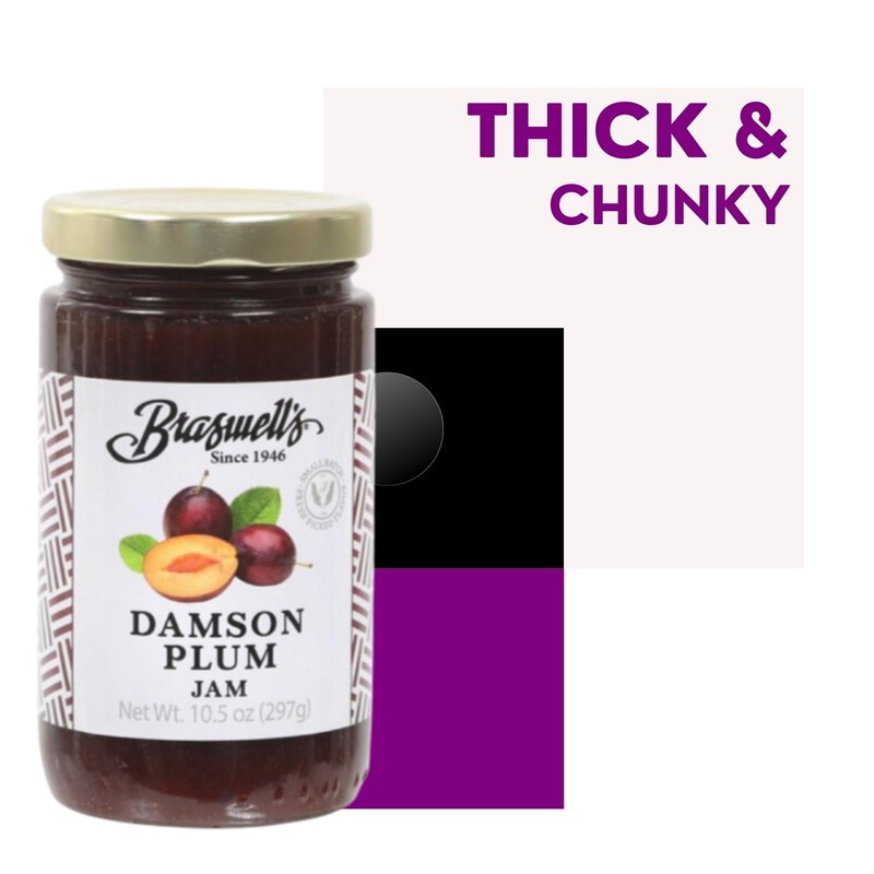 Damson Plum Jam, 10.5 Ounce Jar