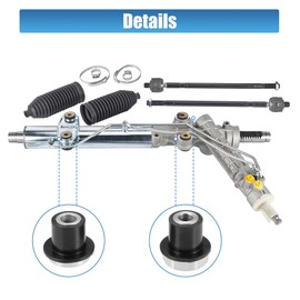 X AUTOHAUX 4pcs Steering Rack and Pinion Mount Bushing NO.52106728AC/52113031AD for Dodge for Ram 1500 2002-2012