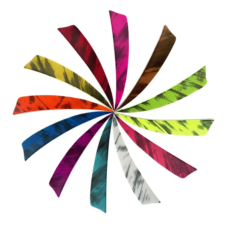 XXRRP ARCHERY 25 Pack 4 Inch Shield Cut Vanes Archery