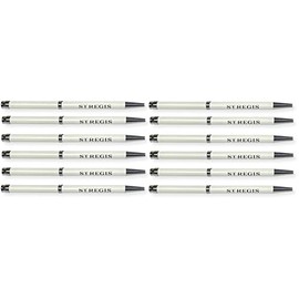 5-Star Luxury Iconic St. Regis Hotel Ink Pen Souvenir, White, 5-3/8 Inches Long, Set of 12