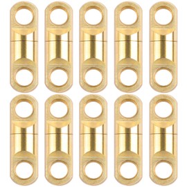 Heavy Duty Fishing Swivels Saltwater, 10Pcs Fast Rotating Copper Barrel Fish Swivel High Strength Swivel Connectors for Sea Ocean Fishing (9mm)
