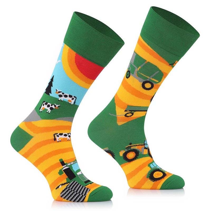 TODO Colours Funny Socks with Motif - Multicoloured, Colourful, Crazy