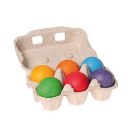 Grims Wooden Balls, Set of 6 Colors (GM10239)