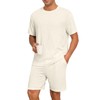 VINTATRE Mens Pajama Sets Short Sleeve Sleepwear Summer Pjs Set