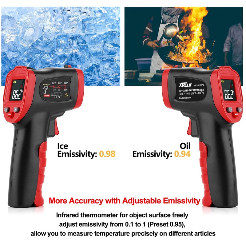 Infrared Thermometer (Not for People), Hand Thermometer Kitchen Temperature Meter