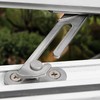 MAXQUU 2 Pairs Window Restrictors, Limiters with Screws, Silver Plastic