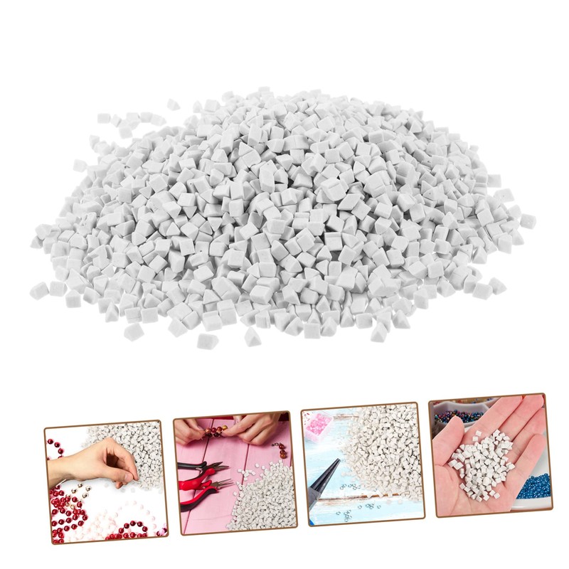 CHILDWEET Set of 4mm Ceramic Triangle Abrasive for Jewelry Polishing
