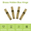 UFURMATE Barrel Hinges, 20 Brass Invisible Hinges Concealed Cylindrical Barrel