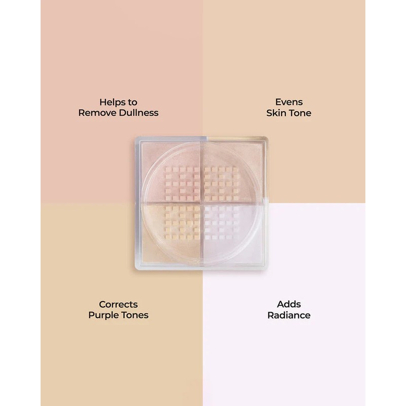 MCoBeauty Correcting Quad Loose Powder 4g, Light/Medium