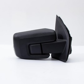 For Ford F150 2021-2024 Door Mirror Assembly with Textured Back Cover Manual Folding with Turn Signal Light Puddle Light Power Heated and Blind Spot Glass Temp Sensor 13 Pins Right Passenger Side