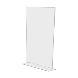 Marketing Holders 11"W x 17"H Literature Flyer Poster Frame Value Pack of 12 Letter Notice Menu Pricing Deli Table Tent Countertop Expo Event Sign Holder Display Stand Double Sided Bottom Loading