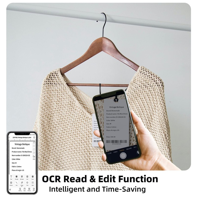 Phomemo M110 Bluetooth Thermal Label Printer, Upgraded Label Maker Machine