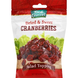 Fresh Gourmet, Cranberries Dried And Sweet, 4 Ounce