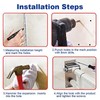 Handicap Toilet Rails Foldable Skid Resistance Handicap Bathroom Hand Grips