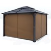 Gazebo Universal Replacement Privacy Curtain 10"x 10" – Outdoor Canopy