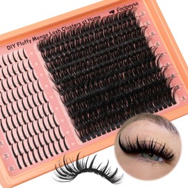 Focipeysa Volume Eyelash Clusters Wispy Lash Cluster with Spike Individual Lash Extension 12-20mm Cluster Lashes Extensions Salon Effect Thick Clusters Lash Extensions 270pcs