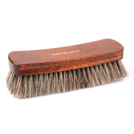 Die Schuhanzieher Maxi Polishing Brush – Extra-Large Wood Shoe Brush 7,9 Inch With Horsehair – For a Perfect Gloss – z2458 (Light/Silver-Grey)