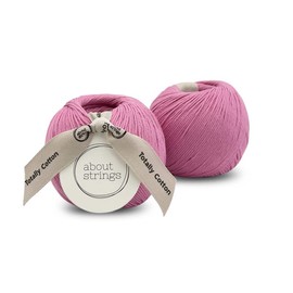 About Strings 100% Organic Cotton No.3 Light DK Yarn 3.53oz(100g) 234 Yards per Ball, 2-Pack (Bubblegum)