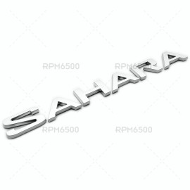 Mopar 18-22 JEEP WRANGLER JL (2) Silver SAHARA EMBLEM NAMEPLATE BADGE OEM NEW MOPAR