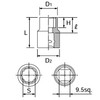 Kyoto Machine Tools (KTC) Socket 12 Angle B3-24W-H Drive: 0.37