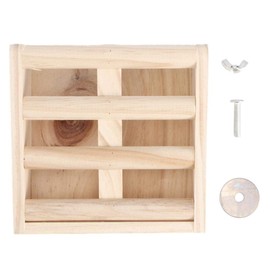 Rabbit Hay Feeder Rack, Wooden Fixed Grass Manger Hay Dispenser for Small Animals Chinchillas Guinea Pigs BunnyAutomatic Feeders