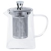 Cristel Rooïbos Collection Borosilicate Glass Tea Pot, 27 Ounces, with