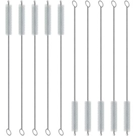 10pcs Limpia Popotes, Cepillo para Acero Inoxidable y Silicona,Limpia, Cepillo de Limpiador Paja Largos, para Pajitas, Limpieza de Diversas Tapas de Botellas, Picos, Frascos