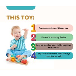 Montessori-Inspired Stacking, Shapes and Colors Sorting Toys for Toddlers, Twist and Pivot, Problem-Solving and Fine Motor Skills Development, Educational and Learning Toys for 1+ Year Old