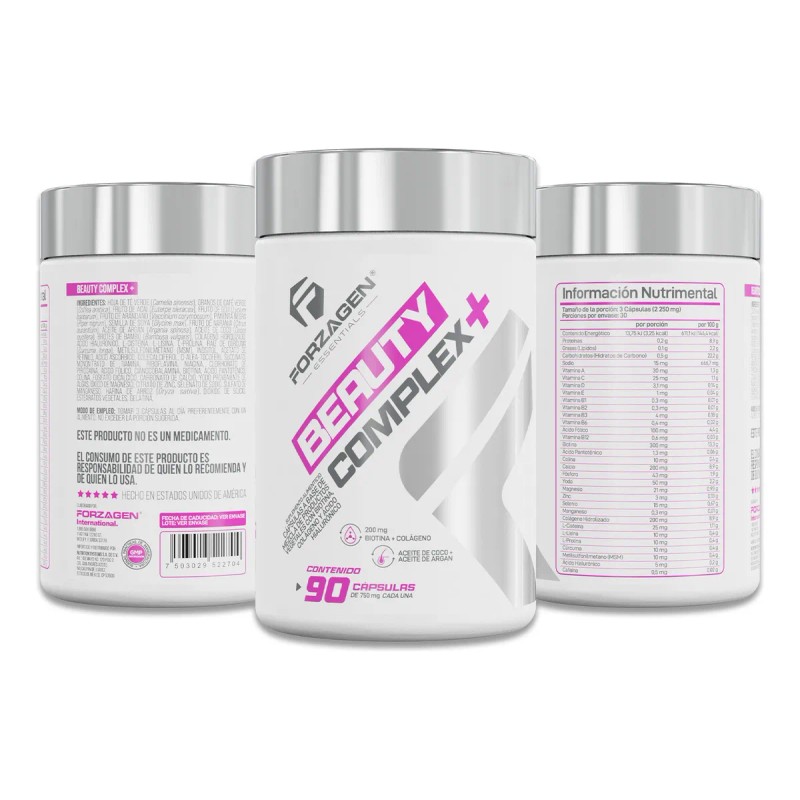 Forzagen Essentials Beauty Complex Caps Colágeno Sabor