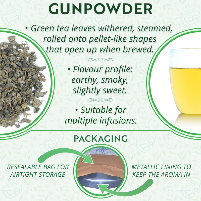 Gunpowder Green Pearl Loose Leaf Green Tea – Chinese Pearl