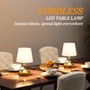 Kakanuo Mini Cordless Table Lamp Gold - 1 Pack 4000mAH