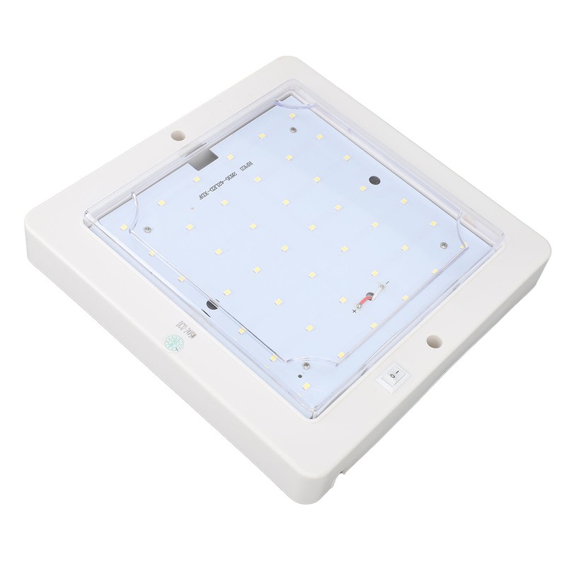 8x8 Inch DC 12‑24V Square RV Cabin Ceiling Lamp 9W