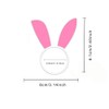 Easter Rabbit Napkin Rings Set of 6,Metal Pink Rabbit Ears