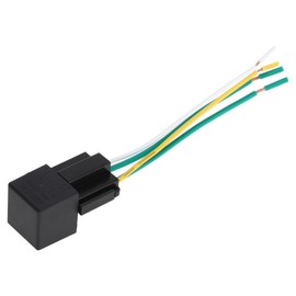 HOPESPANNER 4 Pins 12V 40A Auto Relay with Harness Socket Waterproof Car Relay 1 Pc Black