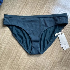 CALIA NEW WITH TAGS CALIA WIDE BANDED BIKINI BOTTOM TEAL EVENING SEA RIBBED XL