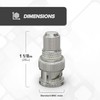 THE CIMPLE CO RF (F81) and BNC Coaxial Adapter -