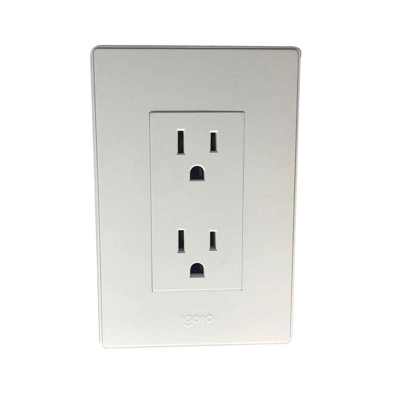 iGoto PA105/2-B Contacto Doble, Blanco, Zurich,,, pack of/paquete de 1