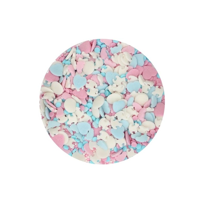 FunCakes Sprinkle Medley Gender Reveal: Decorazioni di Zucchero, Sapore Delizioso,