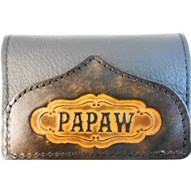 Hilltop Leather Company PAPAW Handcrafted Leather Trifold Wallet
